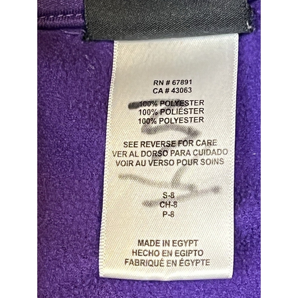 Minnesota Vikings Hoodie Youth Boys 8 Purple Pullover NFL Activewear Sweatshirt - Picture 5 of 11